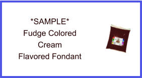 Fudge Cream Fondant Sample