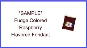 Fudge Raspberry Fondant Sample