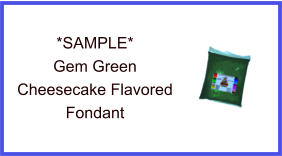 Gem Green Cheesecake Fondant Sample