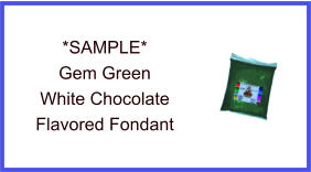 Gem Green White Chocolate Fondant Sample