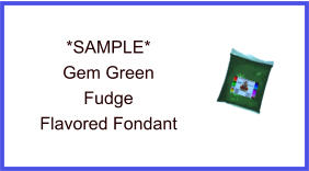 Gem Green Fudge Fondant Sample