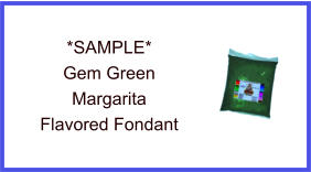 Gem Green Margarita Fondant Sample