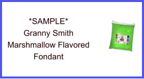 Granny Smith Marshmallow Fondant Sample