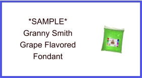 Granny Smith Grape Fondant Sample
