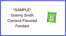 Granny Smith Coconut Fondant Sample