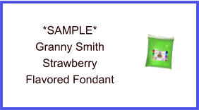 Granny Smith Strawberry Fondant Sample