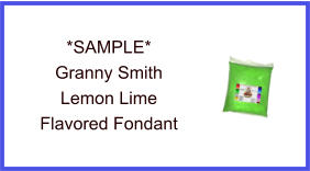 Granny Smith Lemon Lime Fondant Sample