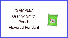 Granny Smith Peach Fondant Sample
