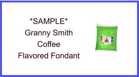 Granny Smith Coffee Fondant Sample