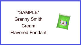Granny Smith Cream Fondant Sample