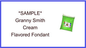 Granny Smith Cream Fondant Sample
