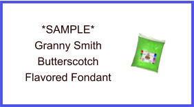 Granny Smith Butterscotch Fondant Sample