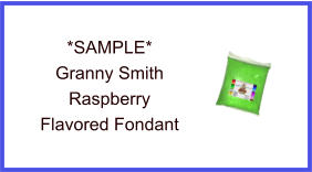 Granny Smith Raspberry Fondant Sample