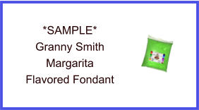 Granny Smith Margarita Fondant Sample