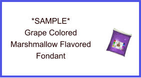 Grape Marshmallow Fondant Sample