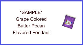 Grape Butter Pecan Fondant Sample