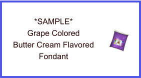 Grape Butter Cream Fondant Sample