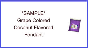 Grape Coconut Fondant Sample