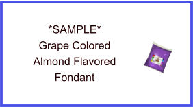 Grape Almond Fondant Sample