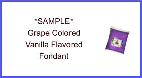 Grape Vanilla Fondant Sample