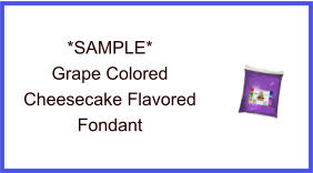 Grape Cheesecake Fondant Sample