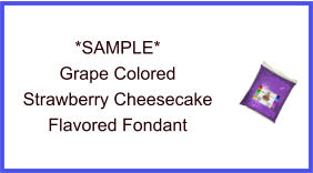 Grape Strawberry Cheesecake Fondant Sample