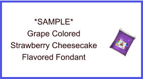 Grape Strawberry Cheesecake Fondant Sample
