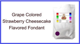 Grape Strawberry Cheesecake Fondant