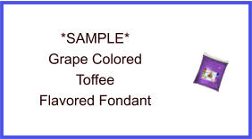 Grape Toffee Fondant Sample