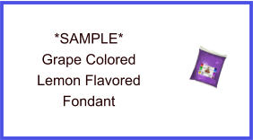 Grape Lemon Fondant Sample