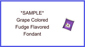 Grape Fudge Fondant Sample