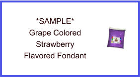 Grape Strawberry Fondant Sample