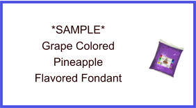 Grape Pineapple Fondant Sample