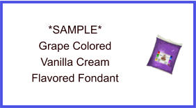 Grape Vanilla Fondant Sample