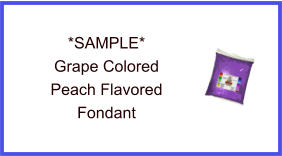 Grape Peach Fondant Sample