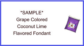Grape Coconut Lime Fondant Sample