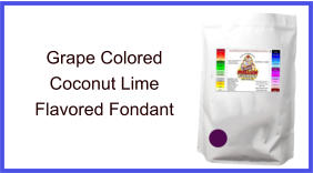 Grape Coconut Lime Fondant