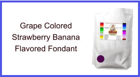 Grape Strawberry Banana Fondant