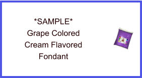 Grape Cream Fondant Sample