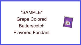 Grape Butterscotch Fondant Sample