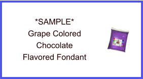 Grape Chocolate Fondant Sample