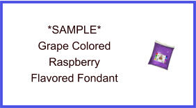 Grape Raspberry Fondant Sample