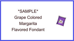 Grape Margarita Fondant Sample