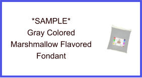 Gray Marshmallow Fondant Sample