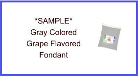Gray Grape Fondant Sample