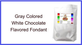 Gray White Chocolate Fondant