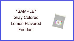 Gray Lemon Fondant Sample