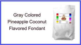 Gray Pineapple Coconut Fondant