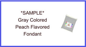 Gray Peach Fondant Sample