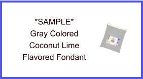 Gray Coconut Lime Fondant Sample